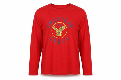 American Eagle Men’s Red XL Long Sleeve USA Eagle Graphic T-Shirt