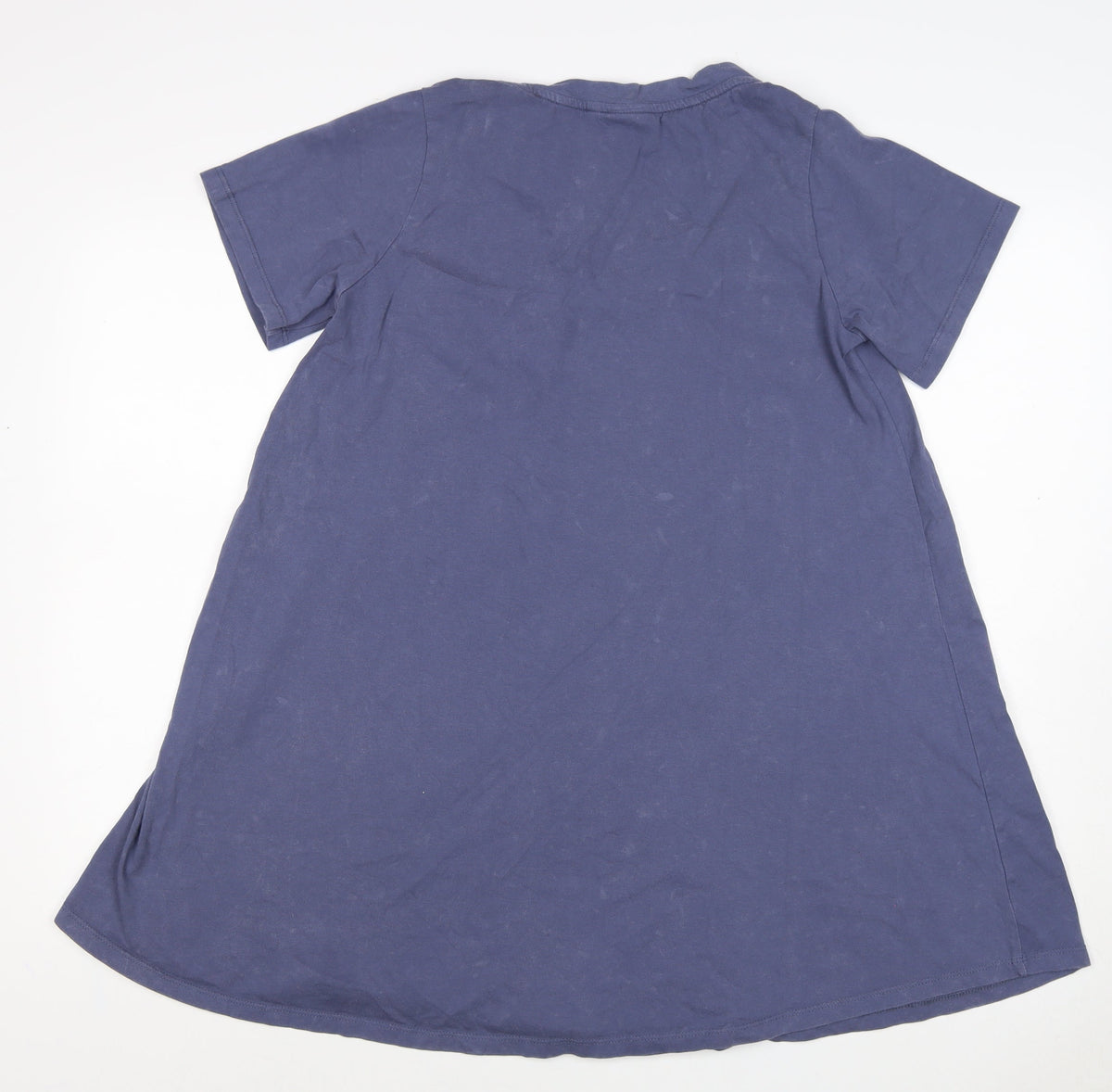 ASOS Women Blue UK 8 Trapeze Swing Jersey Short Sleeve Dress