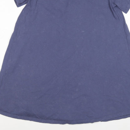 ASOS Women Blue UK 8 Trapeze Swing Jersey Short Sleeve Dress