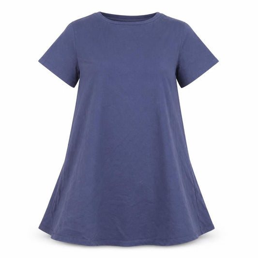ASOS Women Blue UK 8 Trapeze Swing Jersey Short Sleeve Dress