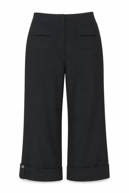 Joseph Ribkoff Women Black UK 12 Straight Tailored Trousers Pockets
