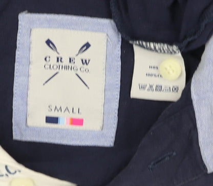 Crew Clothing Co Men’s Blue Small Embroidered Sports Club Polo Shirt