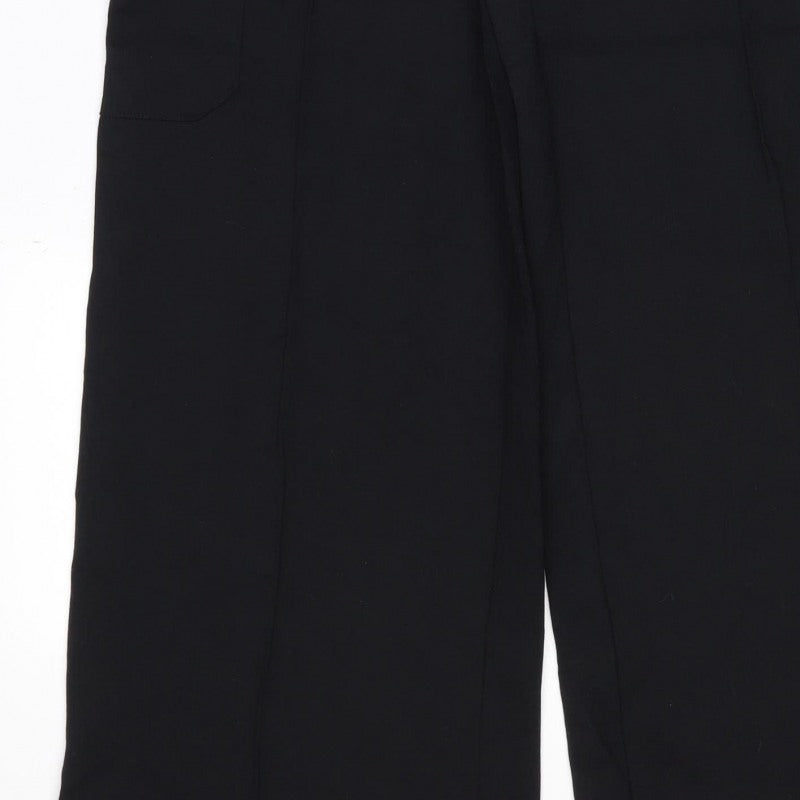 Marks & Spencer Women Black Size 10 Cargo Trousers Drawstring Pockets