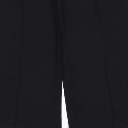 Marks & Spencer Women Black Size 10 Cargo Trousers Drawstring Pockets