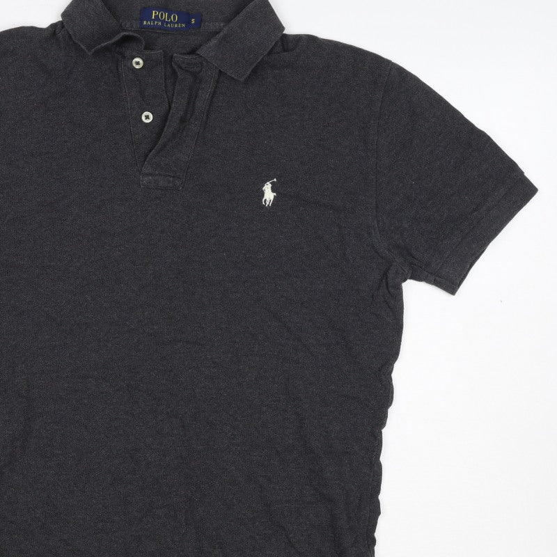 Polo Ralph Lauren Men's Black S Short Sleeve Logo Polo Shirt