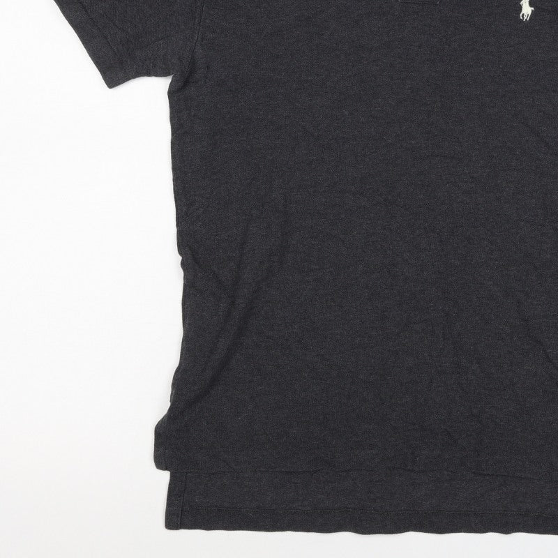 Polo Ralph Lauren Men's Black S Short Sleeve Logo Polo Shirt