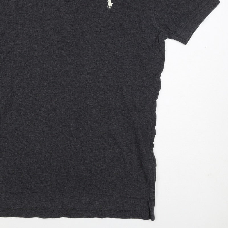 Polo Ralph Lauren Men's Black S Short Sleeve Logo Polo Shirt