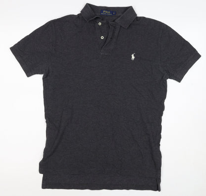 Polo Ralph Lauren Men's Black S Short Sleeve Logo Polo Shirt