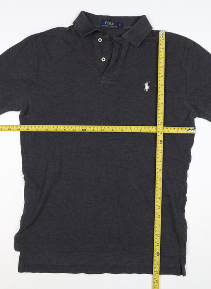 Polo Ralph Lauren Men's Black S Short Sleeve Logo Polo Shirt