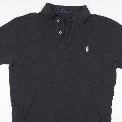 Polo Ralph Lauren Men's Black S Short Sleeve Logo Polo Shirt