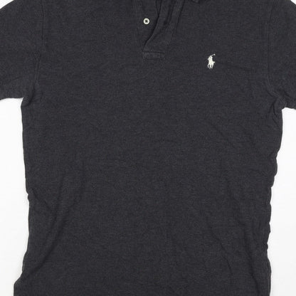 Polo Ralph Lauren Men's Black S Short Sleeve Logo Polo Shirt