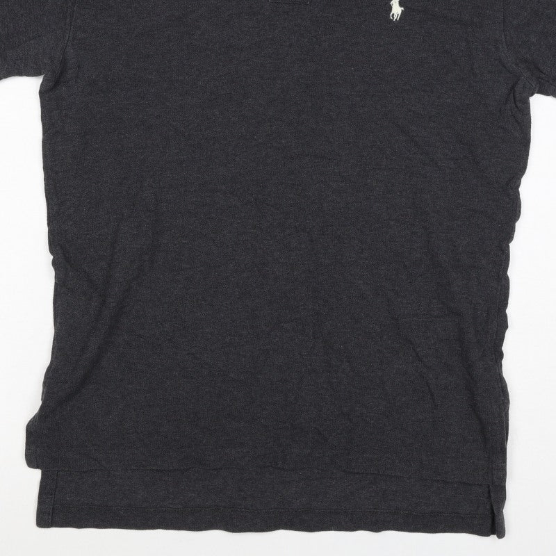 Polo Ralph Lauren Men's Black S Short Sleeve Logo Polo Shirt
