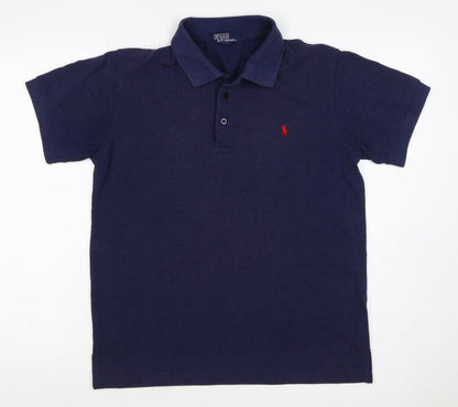Polo Ralph Lauren Men’s Blue XS Cotton Short Sleeve Logo Polo Shirt