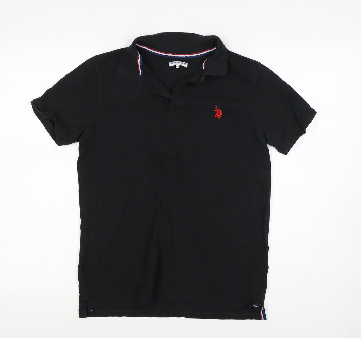 U.S. Polo Assn. Boys Black 14-15 Years Classic Cotton Polo Shirt