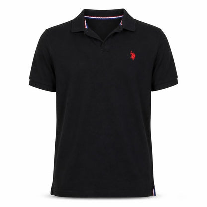 U.S. Polo Assn. Boys Black 14-15 Years Classic Cotton Polo Shirt