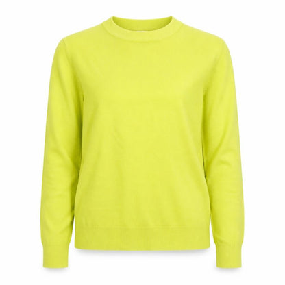 Marks & Spencer Women Yellow XS 95% Cashmere Crew Neck Pullover Jumper