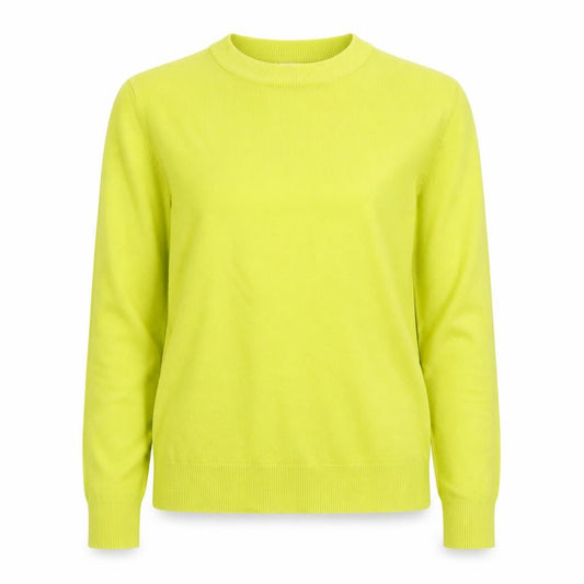 Marks & Spencer Women Yellow XS 95% Cashmere Crew Neck Pullover Jumper