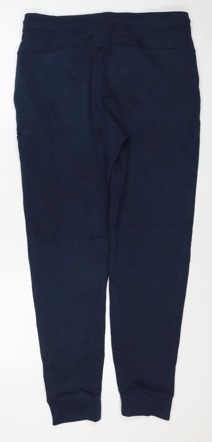 Good Move Men's Blue S Jogger Track Pants Drawstring Zip Pocket