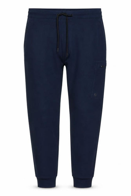 Good Move Men's Blue S Jogger Track Pants Drawstring Zip Pocket
