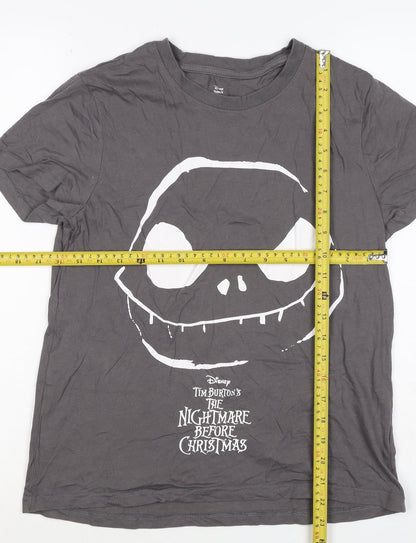 Disney Boys Grey XS Nightmare Before Christmas Graphic T-Shirt