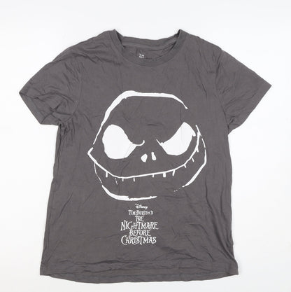 Disney Boys Grey XS Nightmare Before Christmas Graphic T-Shirt
