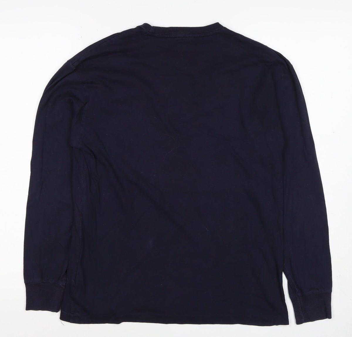 Polo Ralph Lauren Men's Navy XS Long Sleeve Crew Neck Logo T-Shirt