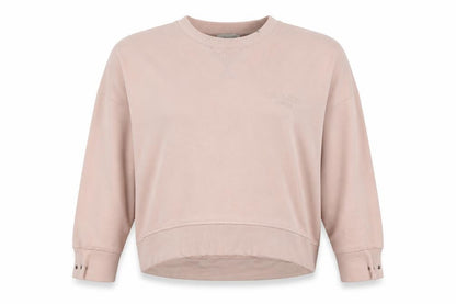 Ted Baker Women's Pink UK 12 Logo Crew Neck Pullover Sweatshirt