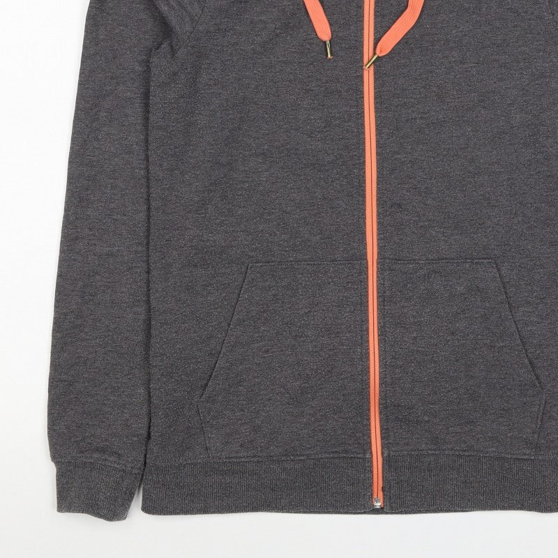Crivit Women’s Grey Full Zip Hoodie UK 10/12 Hooded Pockets