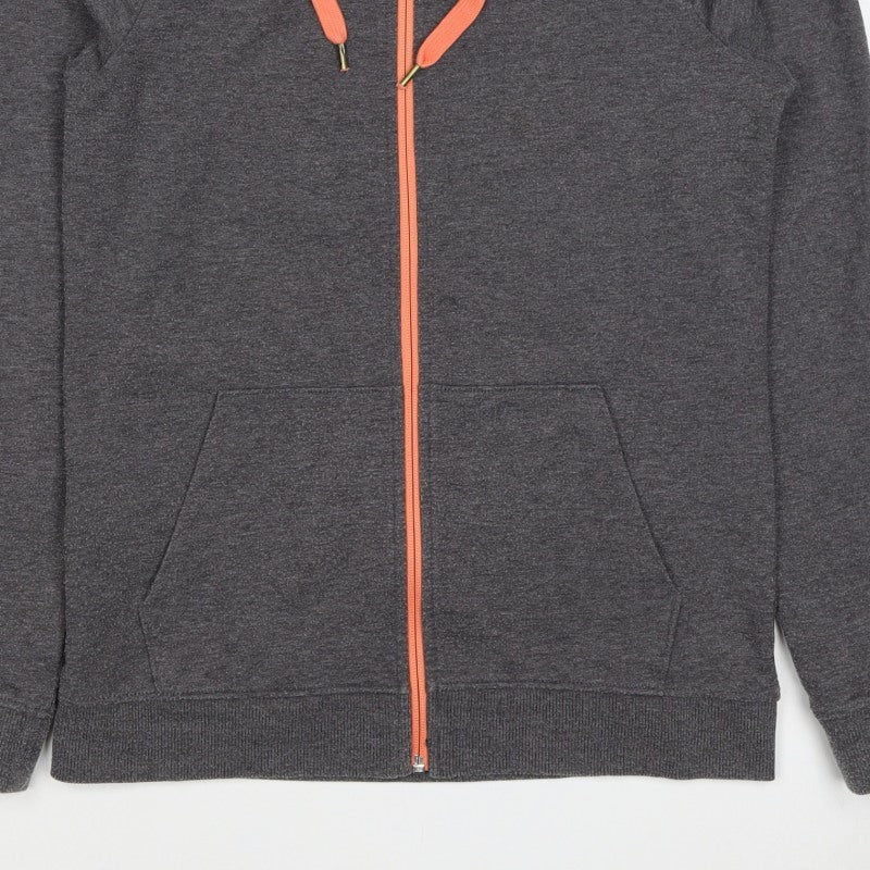 Crivit Women’s Grey Full Zip Hoodie UK 10/12 Hooded Pockets