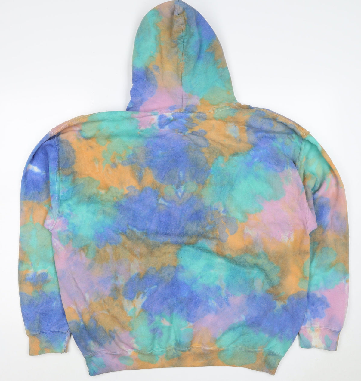 Iets Frans Womens Multicoloured L Tie Dye Pullover Hoodie Embroidered Logo