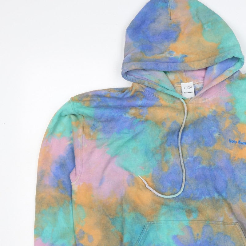 Iets Frans Womens Multicoloured L Tie Dye Pullover Hoodie Embroidered Logo