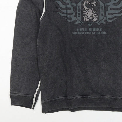 Scorpion Bay Boys Grey M Pullover Graphic Sweatshirt Long Sleeve