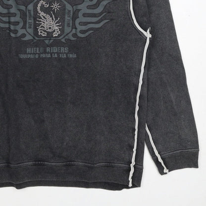 Scorpion Bay Boys Grey M Pullover Graphic Sweatshirt Long Sleeve