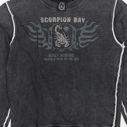 Scorpion Bay Boys Grey M Pullover Graphic Sweatshirt Long Sleeve