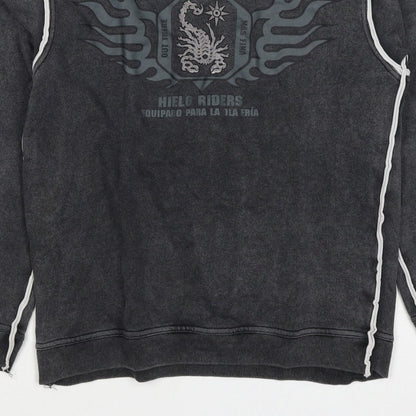 Scorpion Bay Boys Grey M Pullover Graphic Sweatshirt Long Sleeve