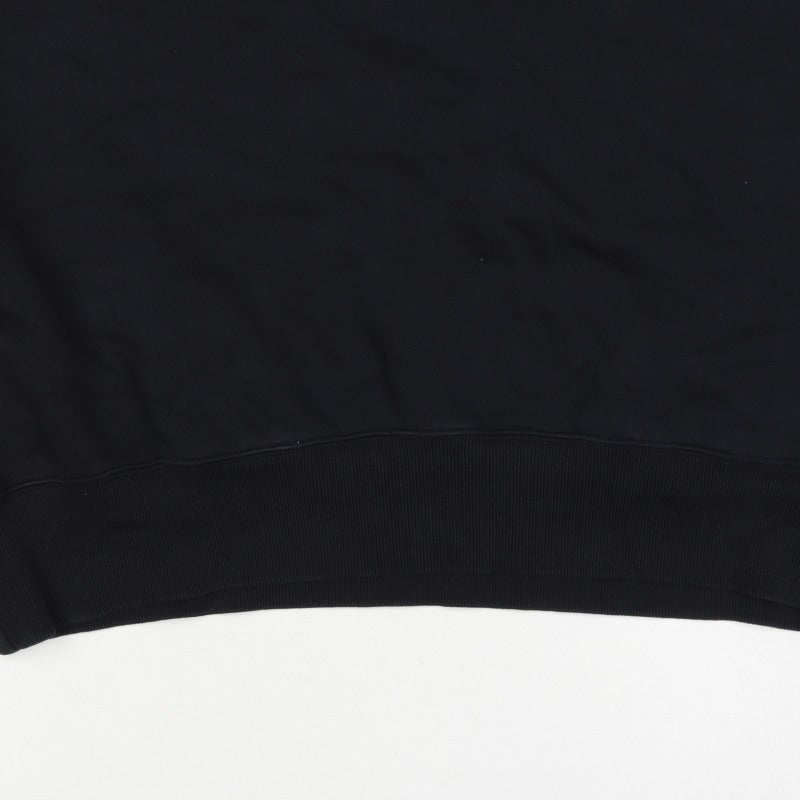 Nike Women Black S Pullover Sweatshirt Crew Neck Logo Long Sleeve