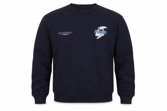 River Island Men’s Navy M Pullover Sweatshirt Graphic Bird Print