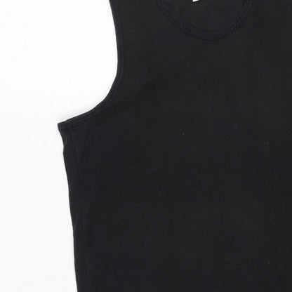 Lonsdale London Men's Black M Sleeveless Cotton Tank Top Vest