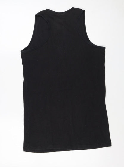 Lonsdale London Men's Black M Sleeveless Cotton Tank Top Vest