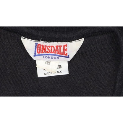 Lonsdale London Men's Black M Sleeveless Cotton Tank Top Vest