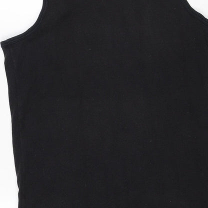Lonsdale London Men's Black M Sleeveless Cotton Tank Top Vest