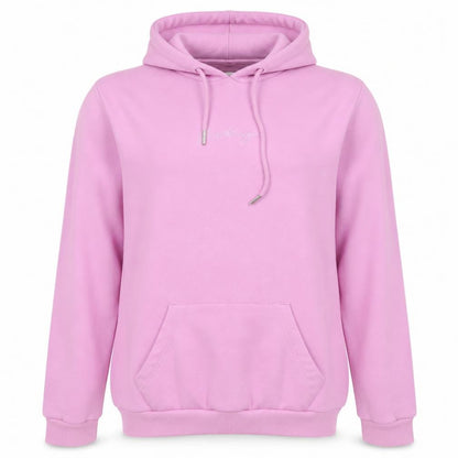 Hype Women’s Pink Logo Hooded Pullover Hoodie UK 10 Cotton Blend
