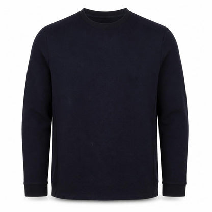 Reiss Men’s Navy Blue L Quilted Crew Neck Pullover Sweatshirt