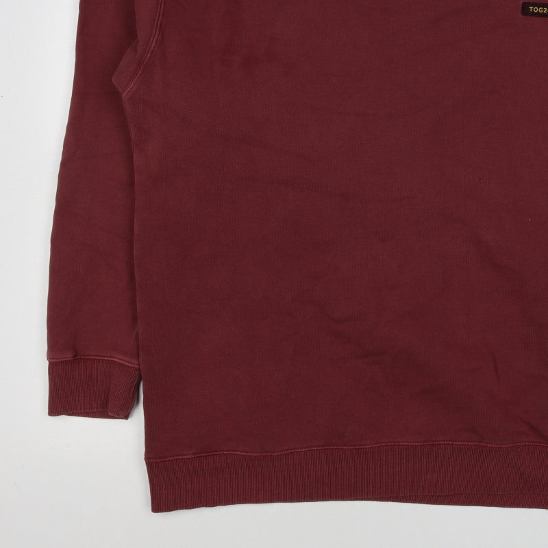 TOG24 Men’s Red 2XL Crew Neck Pullover Cotton Blend Sweatshirt