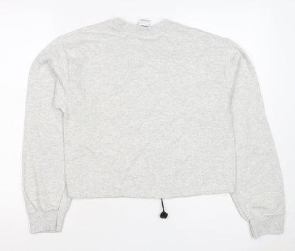 lets frans... Women’s Grey S Pullover Crew Neck Logo Sweatshirt