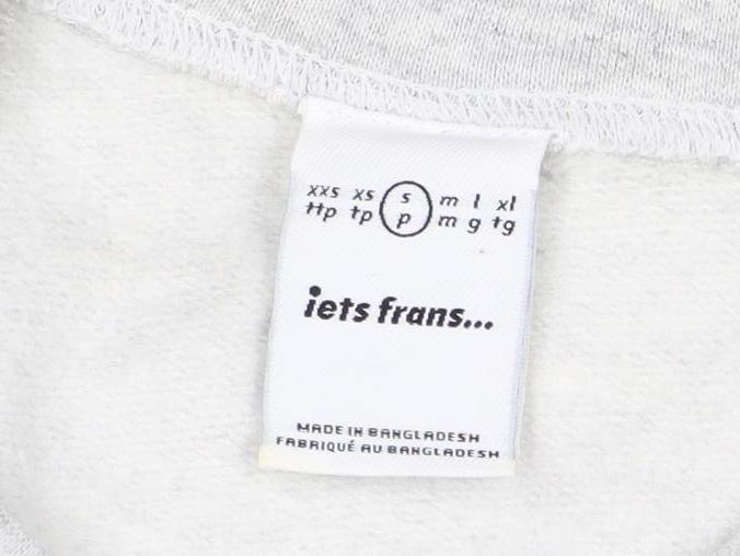 lets frans... Women’s Grey S Pullover Crew Neck Logo Sweatshirt