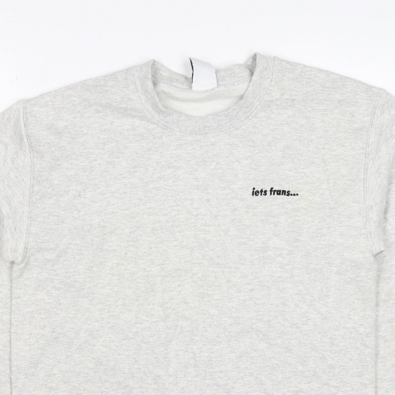 lets frans... Women’s Grey S Pullover Crew Neck Logo Sweatshirt