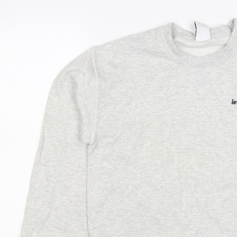 lets frans... Women’s Grey S Pullover Crew Neck Logo Sweatshirt