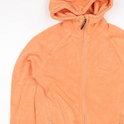 157 Women’s Orange S Full Zip Hooded Quick Dry Sports Hoodie