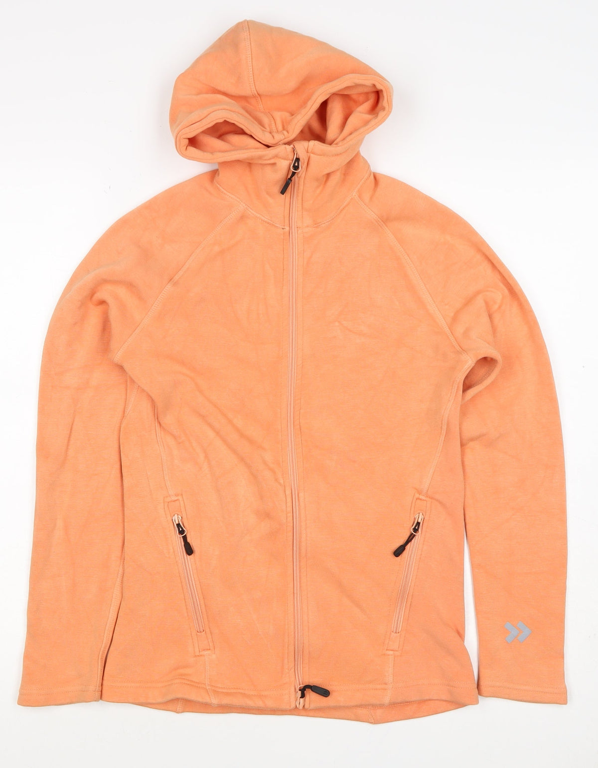 157 Women’s Orange S Full Zip Hooded Quick Dry Sports Hoodie
